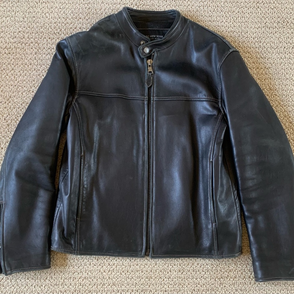 Marc NY Andrew Marc Racer Leather Jacket